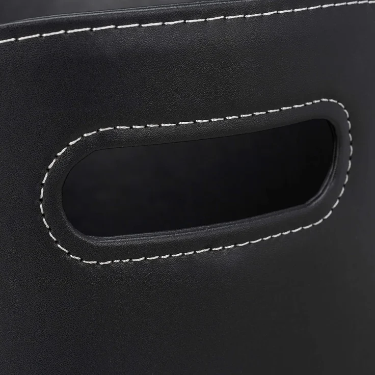 Kaminholzkorb Kunstleder schwarz 10028790_59 – Bild 6