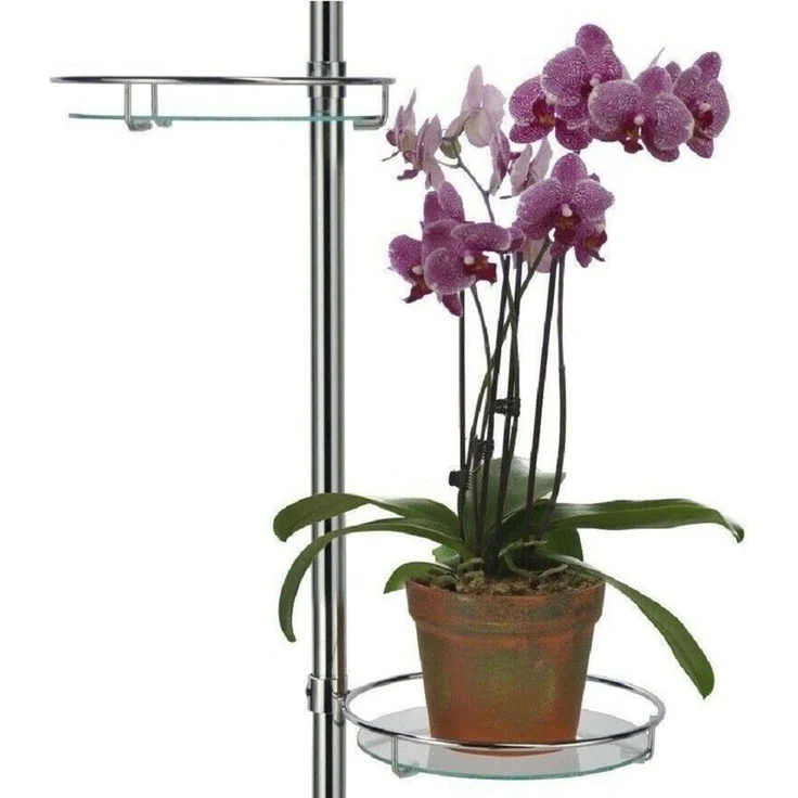 Meinposten Blumenständer Teleskop-Blumenregal Pflanztreppe Blumentreppe Regal Pflanzenregal, Ohne Bohren – Bild 2