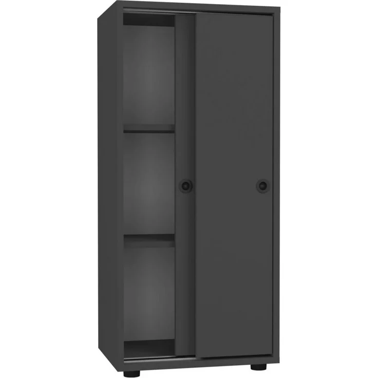 VCM Aktenschrank Büroschrank Schiebetüren Aktenschrank Ulas 3fach – Bild 2