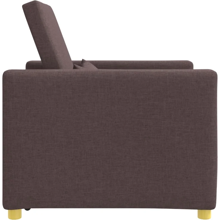 vidaXL Ausziehbare Schlafcouch Einzel Dunkelbraun 90 x 165 x 87 cm 42002688 – Bild 5
