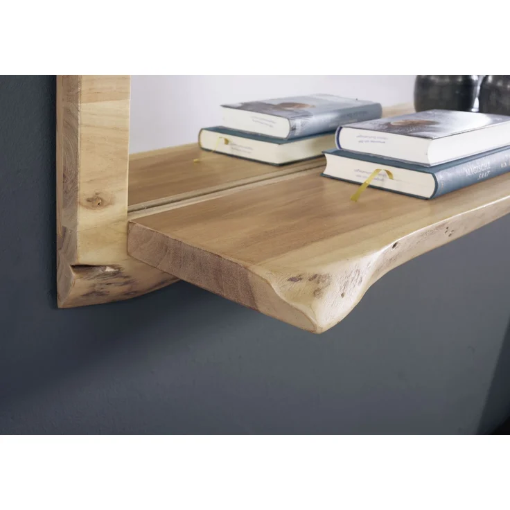 Wandregal Akazie 165x22x38 natur lackiert PURE ACACIA #706 – Bild 4