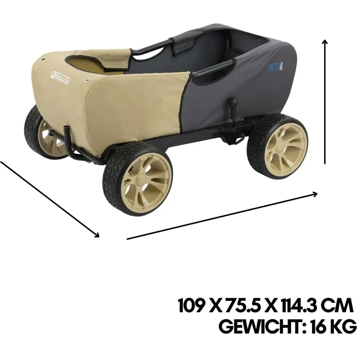 Hauck 'Eco Mobil' Bollerwagen, faltbar, bis 50 kg belastbar – Bild 3