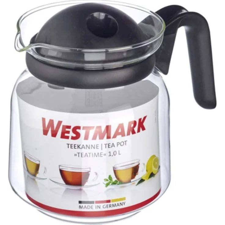 WESTMARK Teekanne Westmark Teekanne Teatime Glas, 1,0 Liter, 1 l, (1-St)