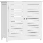 EUGAD Waschbeckenunterschrank Unterschrank Badezimmerschrank Waschtisch Badschrank mit 2 Türe 60 x 30 x 60 cm Weiß