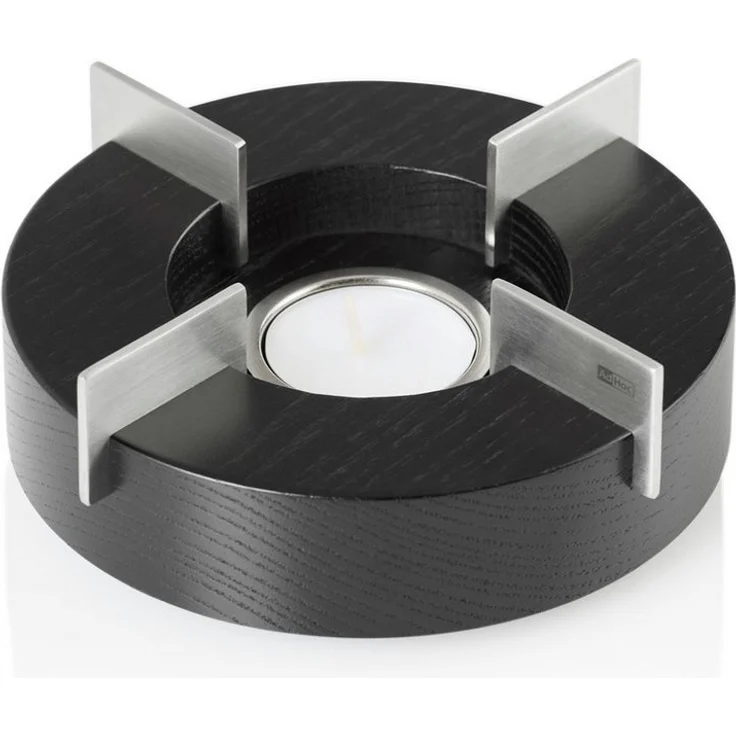 AdHoc Kannenstövchen Tuto, (1-tlg), Speisewärmer und Kannenstövchen aus Holz & Edelstahl 14,5 cm – Bild 1