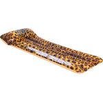 SunClub Luftmatratze Leopard 169 x 69 x 25 cm mit 2 Luftkammern und stylischem Design
