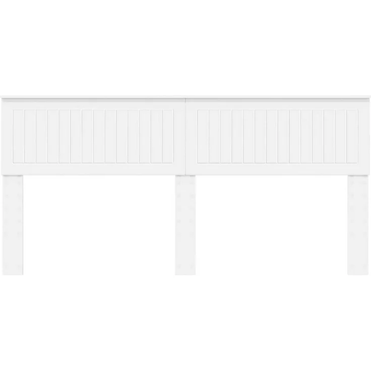 vidaXL Bett Kopfteil Weiß Holzwerkstoff (1-tlg) – Bild 4