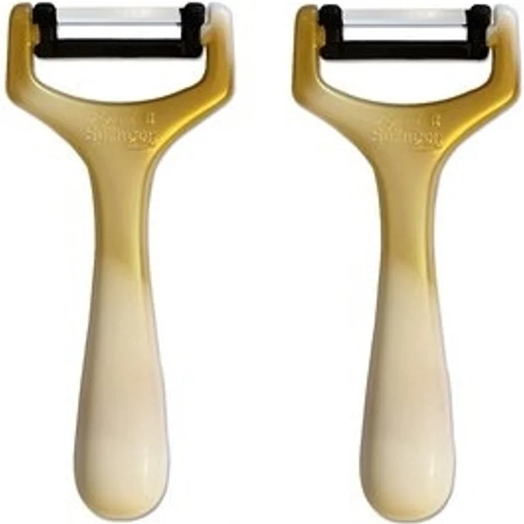 SMI Sparschäler Sparschäler Solingen Gemüseschäler Kartoffelschäler Universalschäler, (2-tlg, 2 tlg), Gold-Weiß – Bild 6
