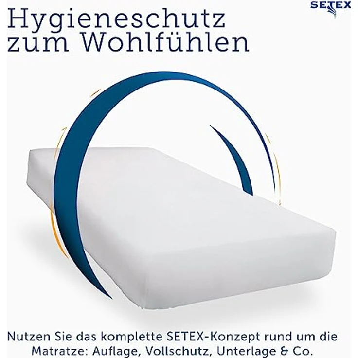 SETEX Spannbettlaken Feinbiber in Gr. 70x140, 90x200, 140x200 oder 180x200 cm, Feinbiber, Gummizug: rundum, (1 Stück), für Matratzen bis 23 cm Höhe, Winter, Bettlaken – Bild 8