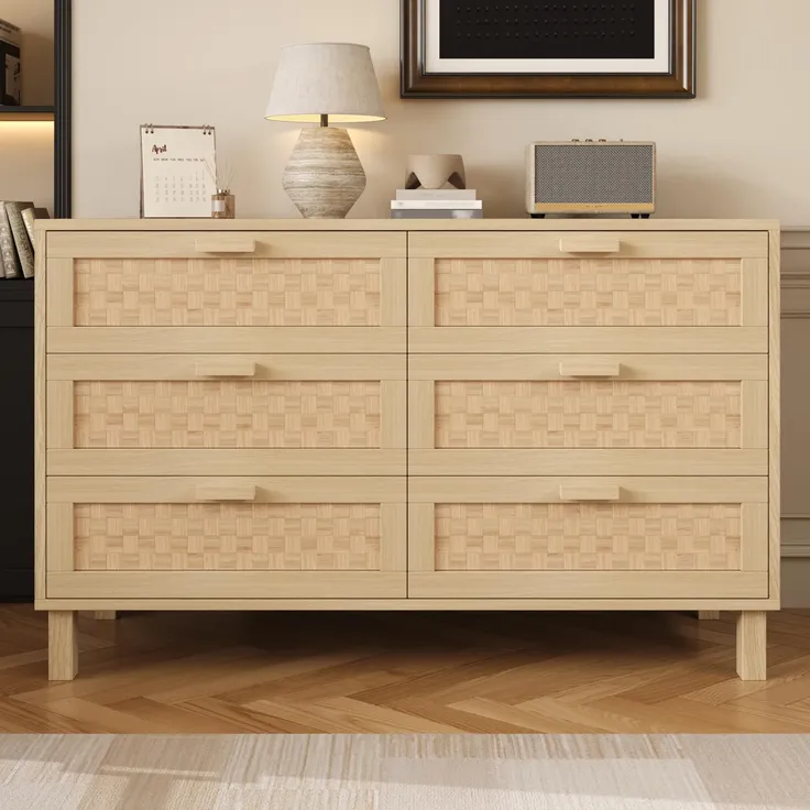 Kommode mit Schubladen, Schubkastenkommode, Sideboard, Aufbewahrungsschrank, Mehrzweckschrank, Küchenschrank – Bild 2