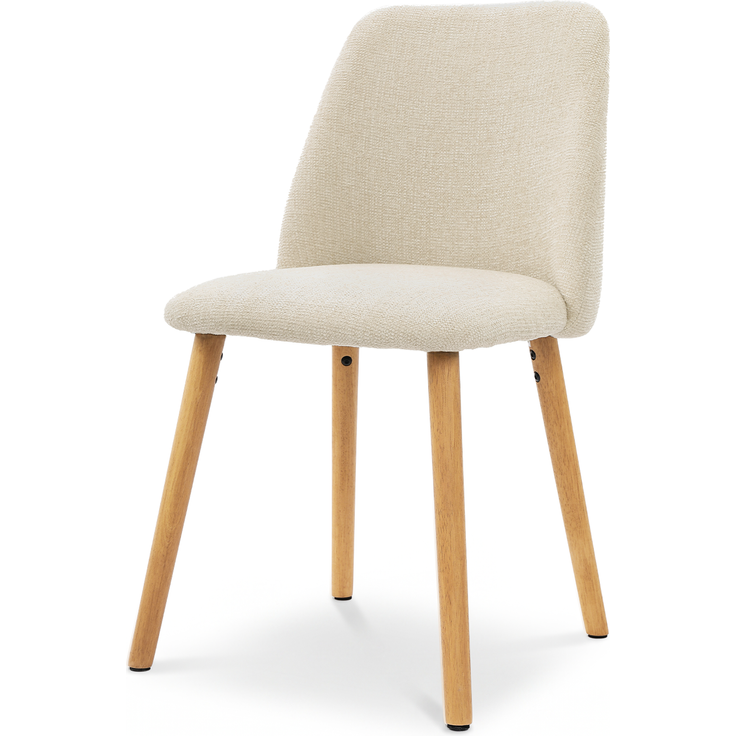 GOEURVANT 421 Esszimmerstühle 6er-Set, Chenille - Creme – Bild 4