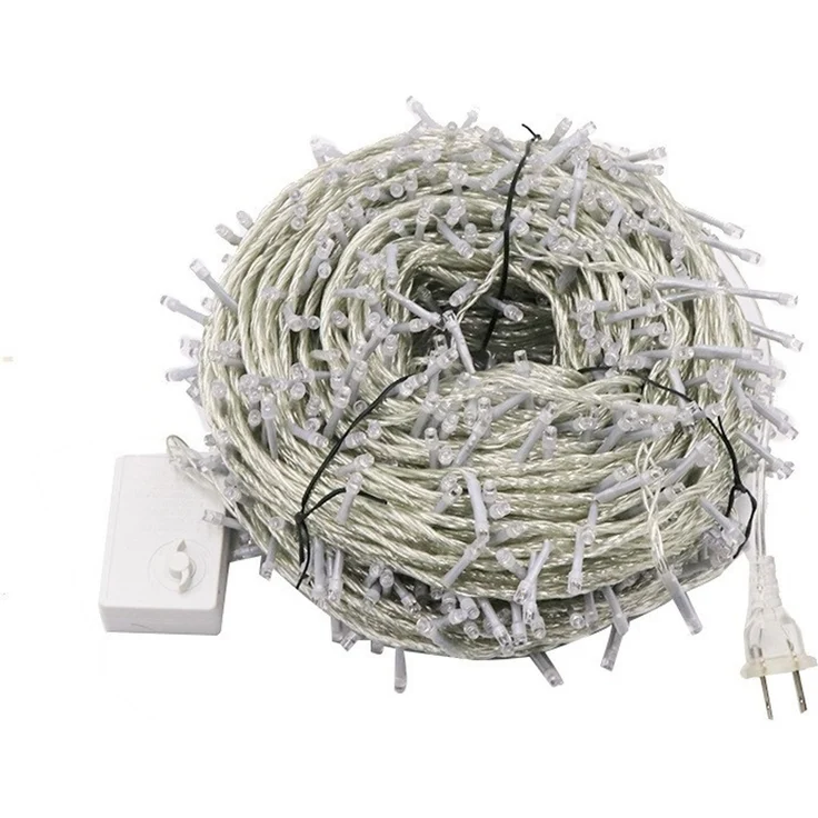 ABC LED-Lichterkette für Außenbereich, 400 LED, rot, 50 m, 8 Leuchtmodi – Bild 4