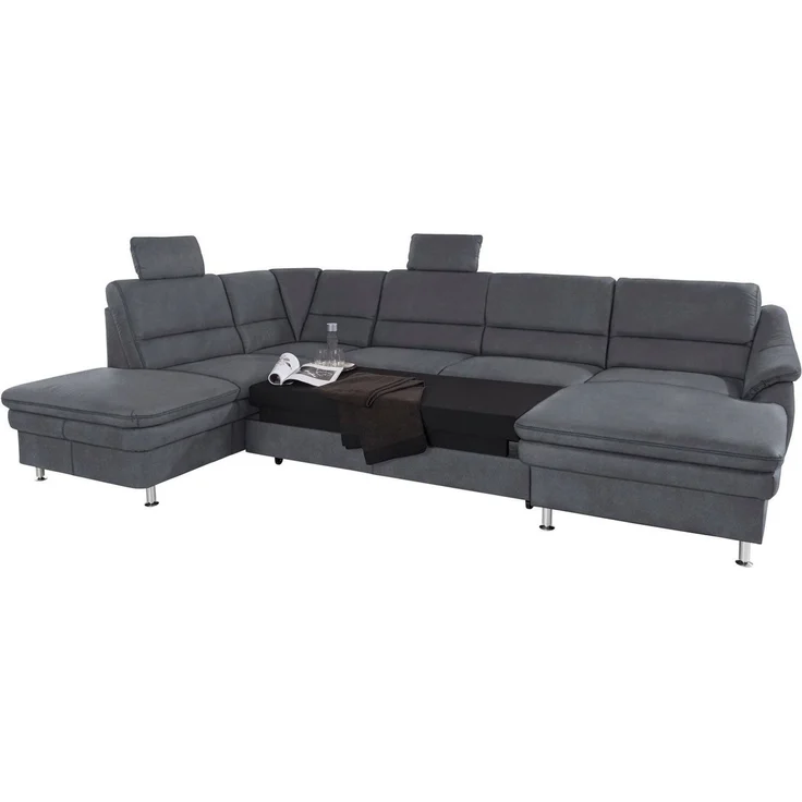 sit&more Wohnlandschaft Cardoso U-Form, mit Federkern und Kopfstützen, mit Bettfunktion und Relaxfunktion – Bild 3