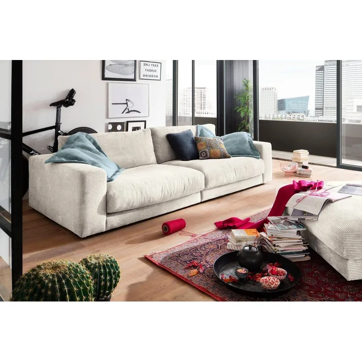 Places of Style Big-Sofa Enisa, legere Polsterung B/T/H: 290/127/85 cm, Zeitloses und stylisches Loungemöbel, in Fein- und Breitcord