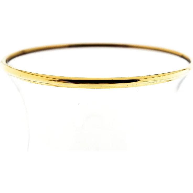 3 Teiliges Teegläser Set transparent mit Goldumrandung 175 ml aus Glas – Bild 4