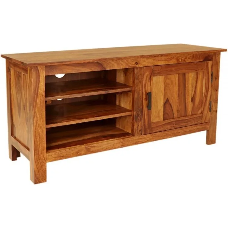 Fernsehtisch Rami 120x60x45 aus indischem Sheesham-Massivholz