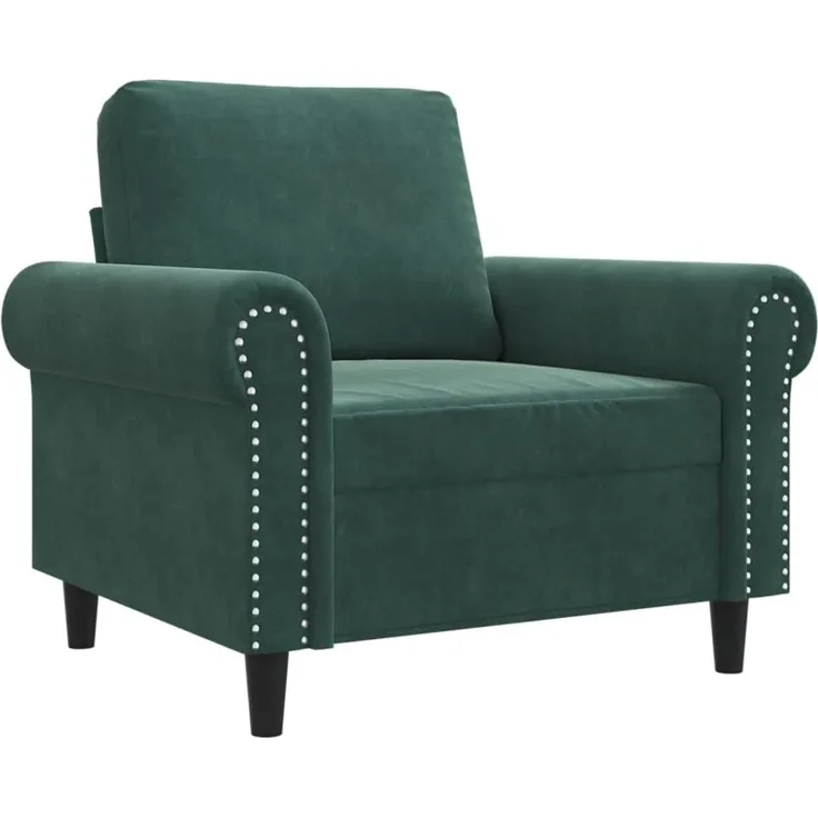 vidaXL Sessel Dunkelgrün 60 cm Samt 359511