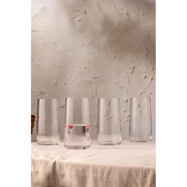 Hermia Concept 'Avantgarde 520 - Transparent' Gläser-Set (4-teilig), Transparent, 8 x 8 x 15 cm, 520 ml