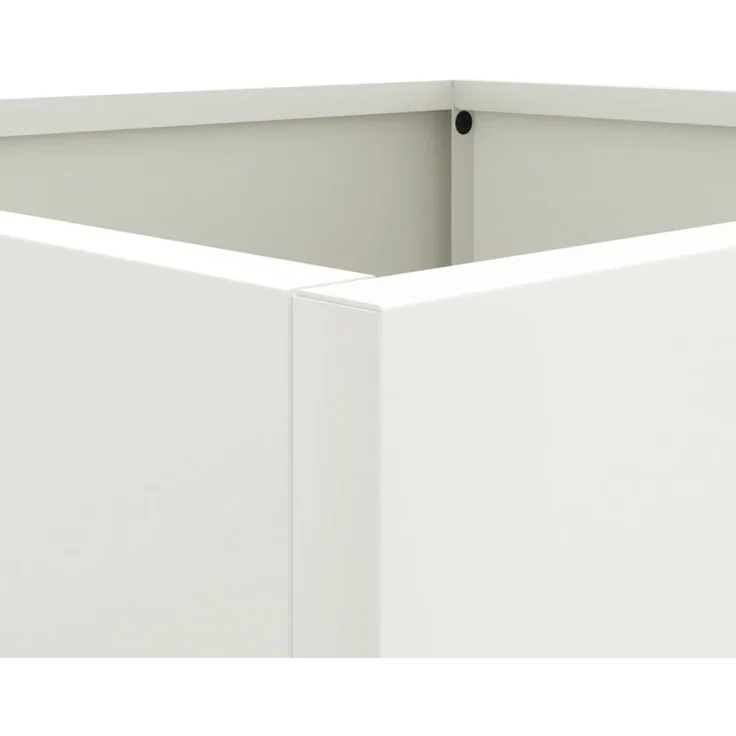 vidaXL Pflanzkübel Weiß 49x47x46 cm Stahl 841561 – Bild 8