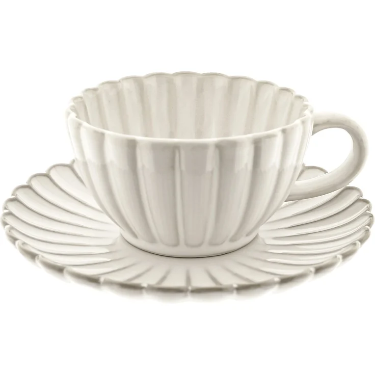 Bloomy Kaffeetassen-Set mit Untertellern 220 ml aus Porzellan - 12-tlg – Bild 2