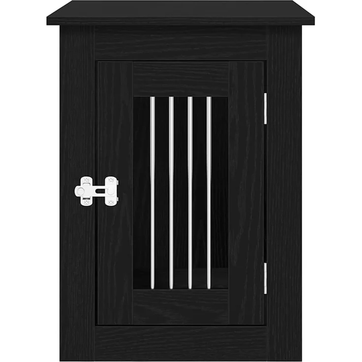 vidaXL Hundebox-Möbel Schwarze Eiche 45 x 62 x 59 cm Holzwerkstoff 862174 – Bild 6