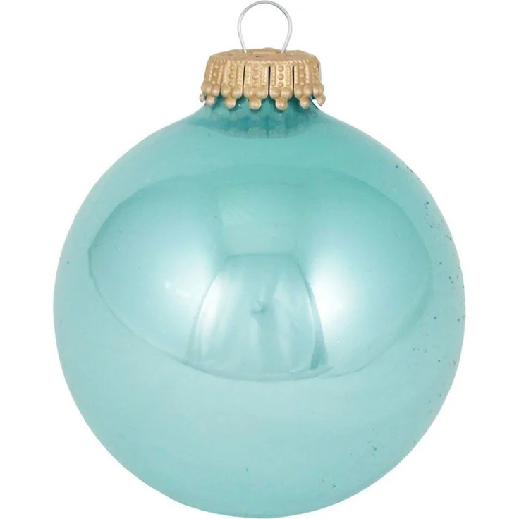 Krebs Glas Lauscha Weihnachtsbaumkugel CBK20011, Weihnachtsdeko, Christbaumschmuck, Christbaumkugeln Glas (8 St) – Bild 1