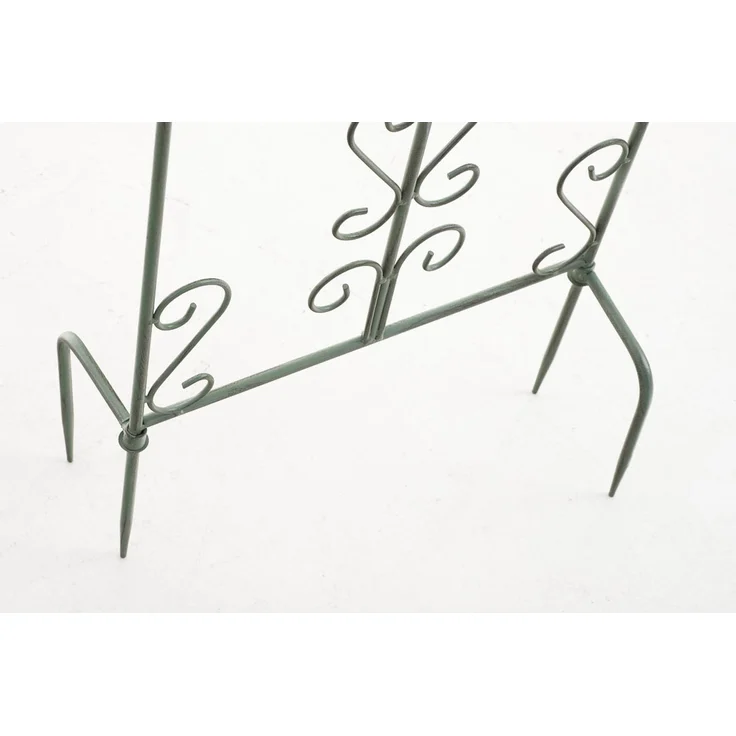 Rankgitter FALK - 35 x 1 x 122 cm, Metall, Antik-Grün | Rankhilfe Kletterpflanzen Gartendekoration – Bild 6