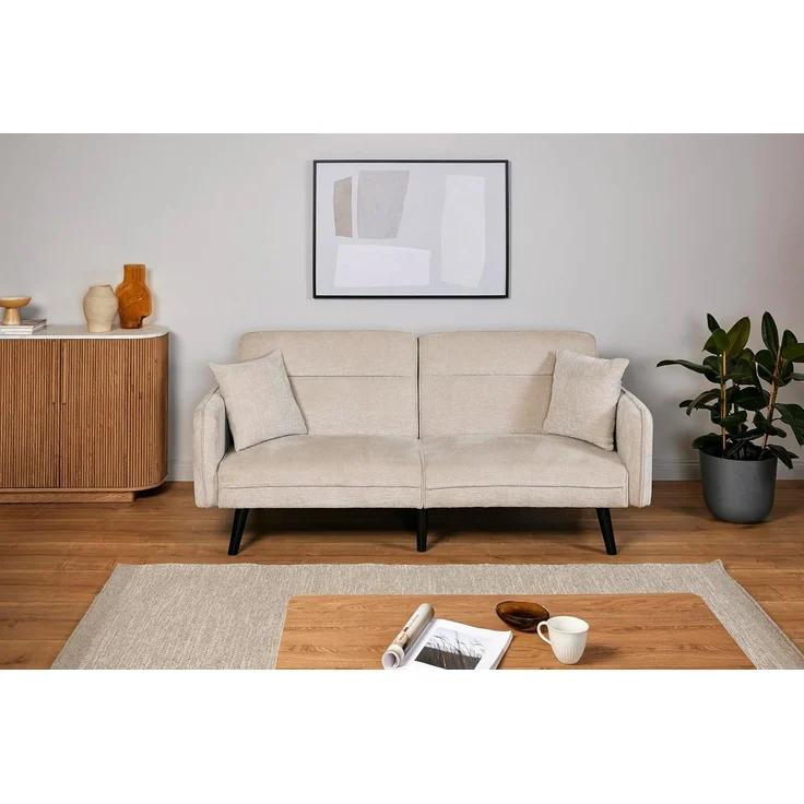 Jahnke SCHLAFSOFA Chillax LINE Boucle Champagner – Bild 6