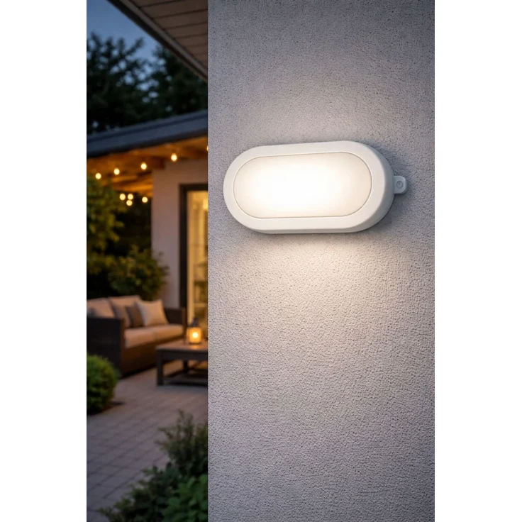 TrendLine LED-Ovalleuchte weiß 22 x 14 x 8 cm neutralweiß – Bild 2