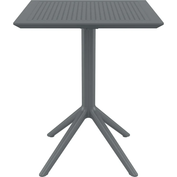 CLP Klapptisch wetterfest Sky klappbarer Gartentisch für den Außenbereich,Farbe:dunkelgrau;Form:eckig – Bild 4