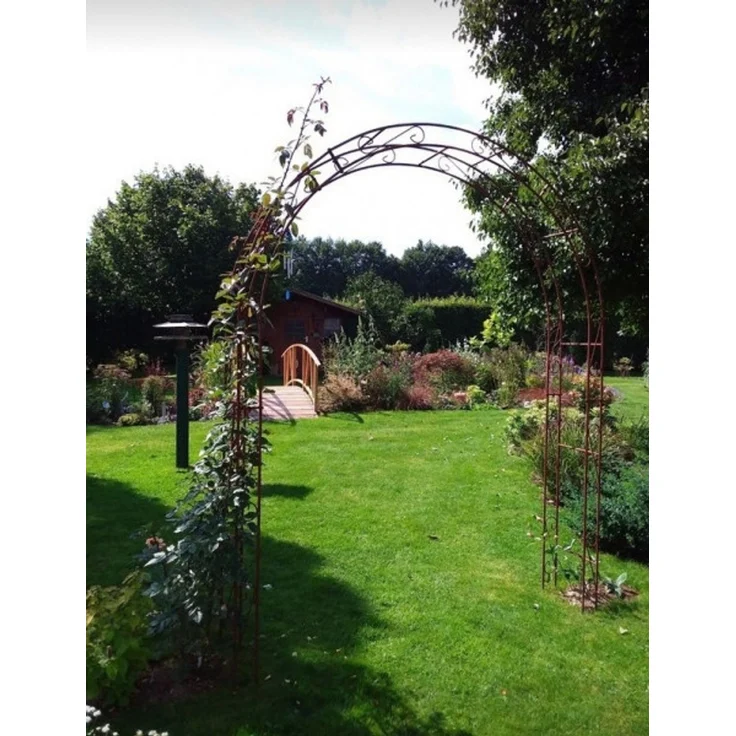 GardenAndPools Rosenbogen HOLLAND Rund 140cm Rost – Bild 3