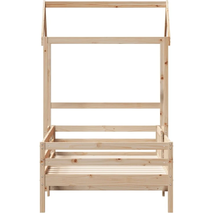 vidaXL Massivholzbett mit Dach 75x190 cm Kiefer 3282168 – Bild 5