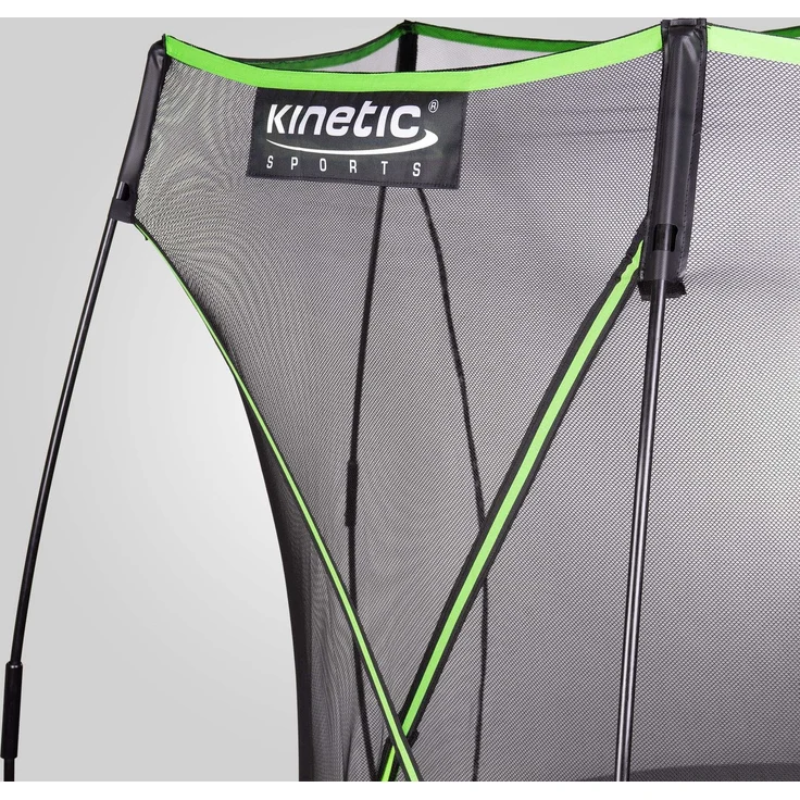 KINETIC SPORTS Trampolin Federlos-Design 'Bungee Safety Elite' - AirMAXX Sprungtuch-Technologie, Ultraleise, Outdoor Gartentrampolin für Kinder & Erwachsene, Ø 366 cm – Bild 6