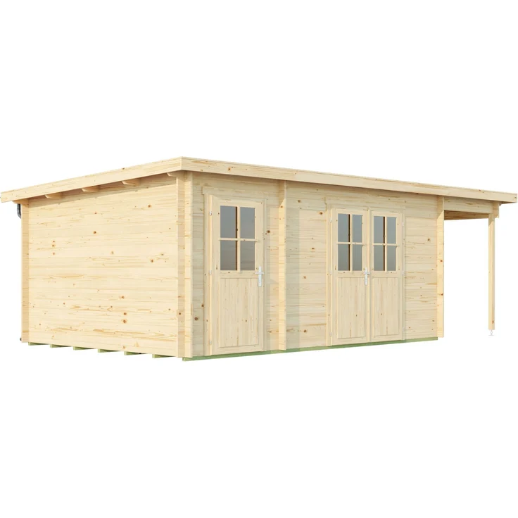 Fjordholz 'Ezra 5' Gartenhaus mit Pultdach, Fichtenholz natur – Bild 3