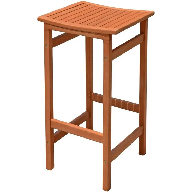 Barhocker Palmdale aus Eukalyptus, FSC 100%, geölt