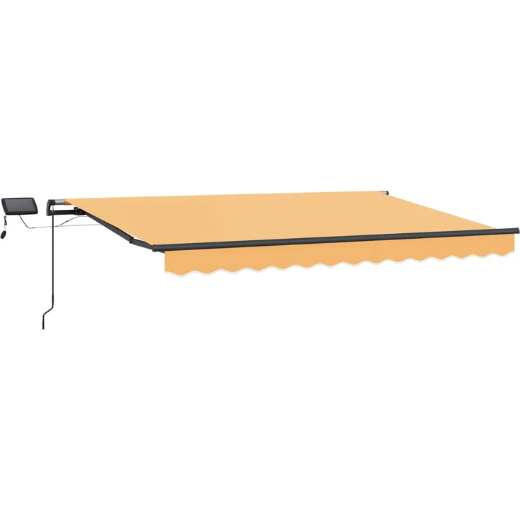 vidaXL Ausziehbare Markise Sand 400 x 350 cm Stoff und Aluminium 3426133 – Bild 2
