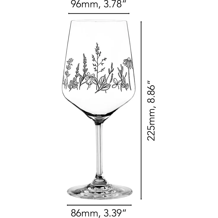 NACHTMANN 105723 TATTOO BOTANICAL BLACK Spritz/Wein Glas 2er Set – Bild 2
