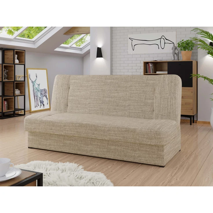 Sofa Hortens mit Bettkasten und Schlaffunktion (Farbe: Lawa 01) – Bild 2