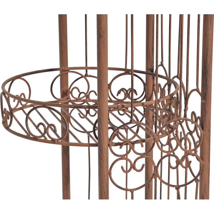Rosenbogen BIRGER - 163 x 34 x 239,5 cm, Metall, Antik-Braun | Rankhilfe Rosen Rankgitter Gartendekoration – Bild 4