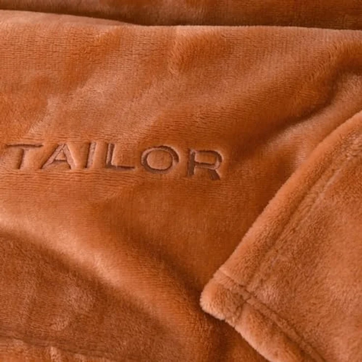 Tom Tailor Wohndecke, Uni, Koralle, 150x200 cm, aus Textil, Kuscheldecke – Bild 3