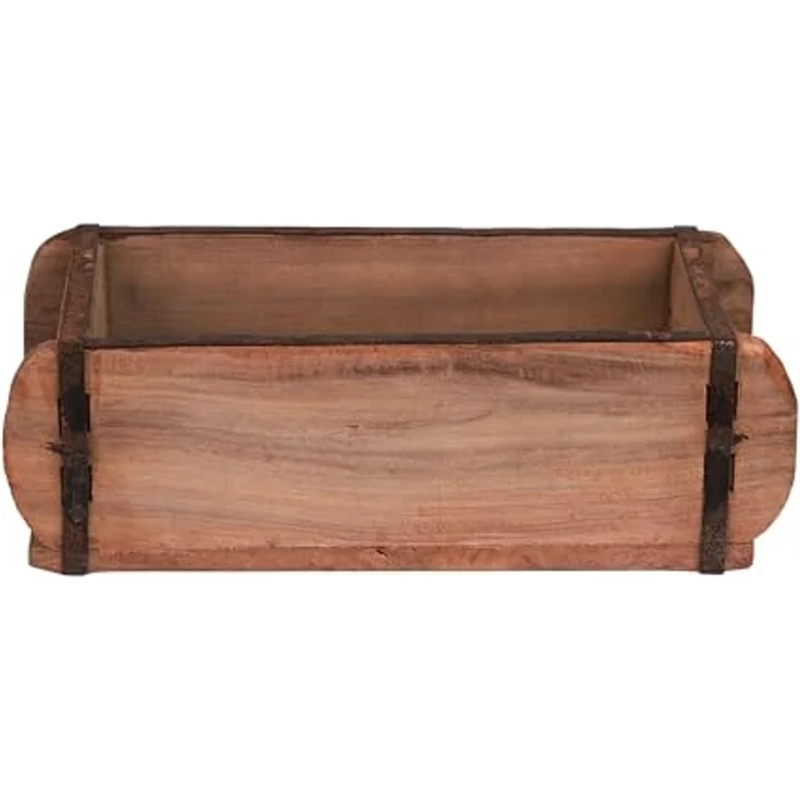 BigDean Holzkiste Alte Ziegelform 32 x 15 x 10 cm Ein-Kammer Vintage Holz-Deko Shabby (Packung, 1 St, 1 stk), Aufbewahrungs und Deko Holzkiste in Handstrichziegel Form – Bild 2