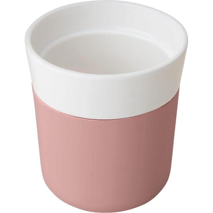 Berghoff 3950136 Reisebecher, Porzellan, 0,25 l, Rosa,Weiß – Bild 2