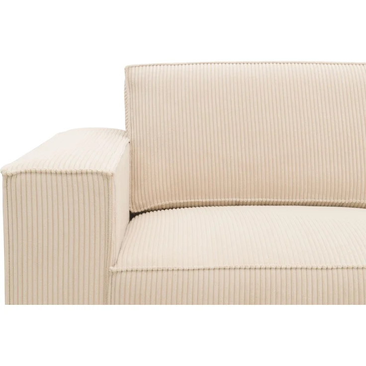 DOMO. collection Sofa 100017, 2-Sitzer mit Rückenkissen und Armlehnen, 2er Couch, Polsterganitur, 210 x 93 x 84 cm (BxTxH), creme – Bild 7