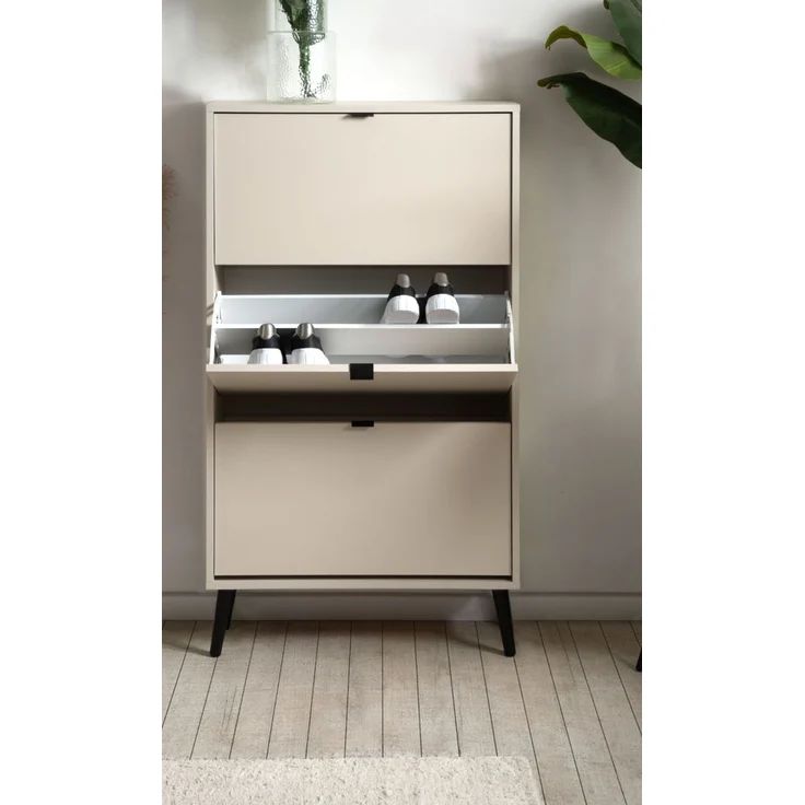 Schuhschrank Aldan in samt 70 x 125 cm – Bild 3