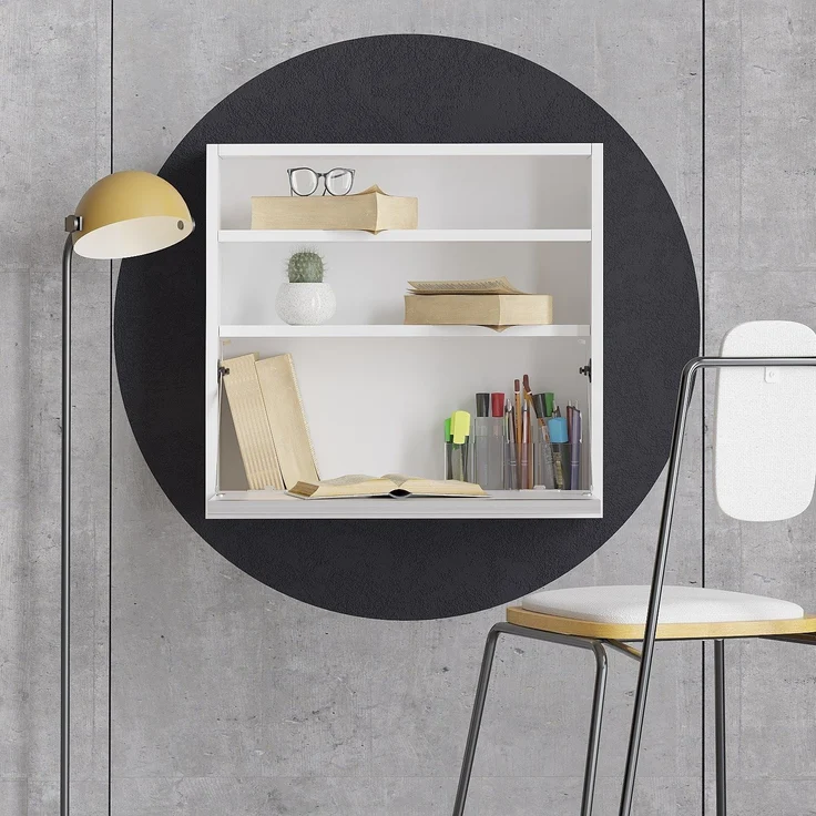 Skye Decor 'Optimum - White' Schreibtisch, Weiß, 64 x 60 x 20 cm – Bild 2