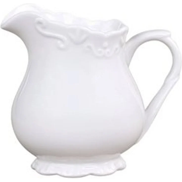 Chic Antique Milchkännchen Sahnekännchen Kanne Porzellan Provence Weiß 63008901 – Bild 6