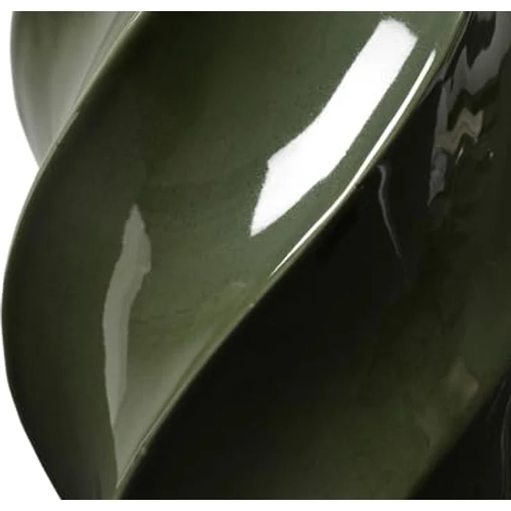 broste Copenhagen Odette Vase, Hunter Green, 32 cm aus Steingut im skandinavischen Design – Bild 2