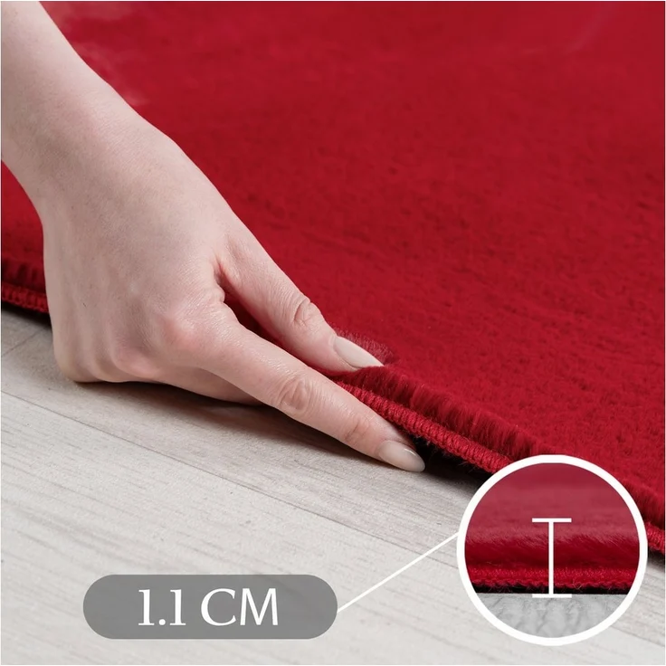 SIMPEX24 Teppich Unicolor - Einfarbig, Läufer, Höhe: 11 mm, Perfekt geeignet für Wohnzimmer, Schlafzimmer,Kinderzimmer – Bild 3