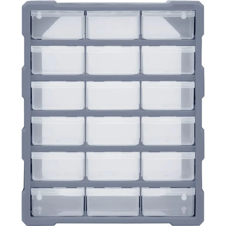 vidaXL Multi-Schubladen-Organizer 18 Schubladen 38x16x47 cm 149598 – Bild 4
