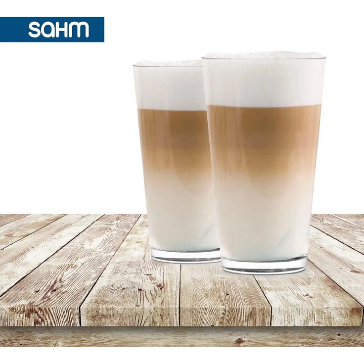 SAHM Latte-Macchiato-Glas Latte Macchiato Gläser Set 6 STK - Kaffee Latte Gläser, Edles Glas – Bild 5